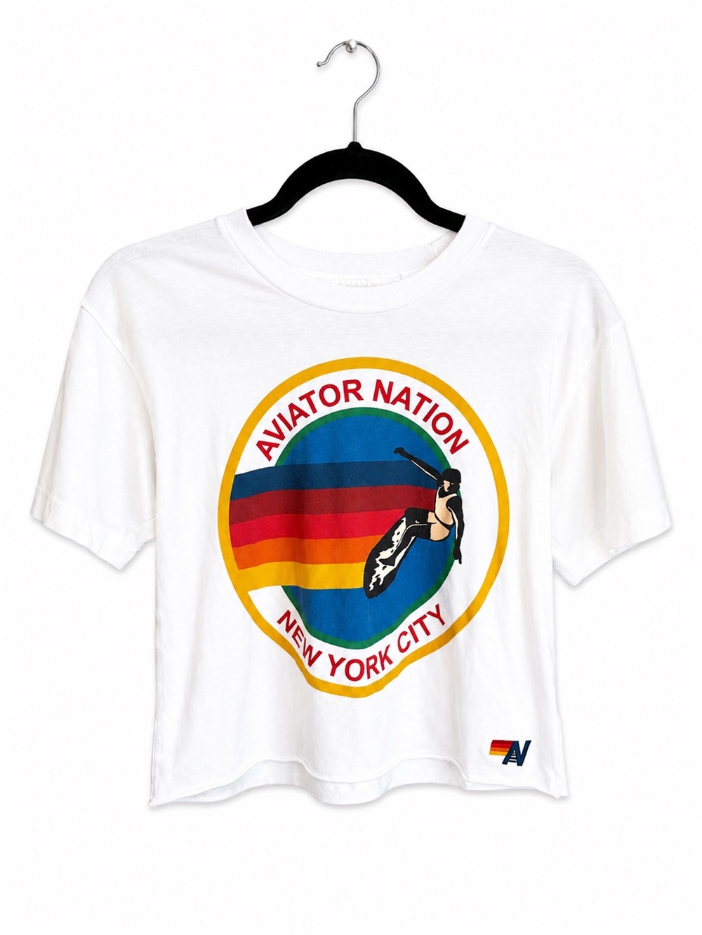 Aviator Nation T Shirt Top Crop Cropped - Picture 2 of 4